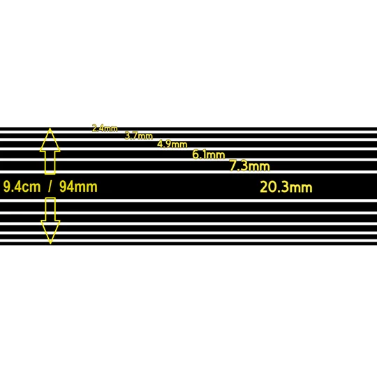 4ft Length Design " B " Motorhome Camper Decal Stripes