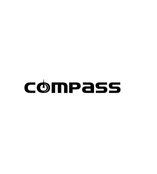 ~2 x 400mm Compass Decal Sticker, Choice Of Colors