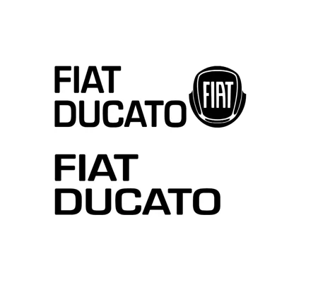 ~Fiat Ducato Bonnet Decal With Logo Or Without
