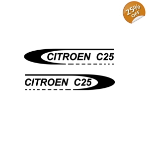 #2 X CITROEN C25 CAMPERVAN MOTORHOME DECAL STICKER GRAPHICS FOR CITROEN C25