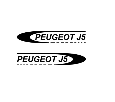 ~2 X PEUGEOT J5 CAMPERVAN MOTORHOME DECAL STICKER GRAPHICS FOR PUGEOT J5