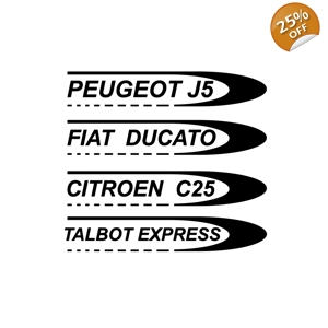 #Decal Selection Talbot Express, Citroen c25, Fiat Ducato, Peugeot j5,
