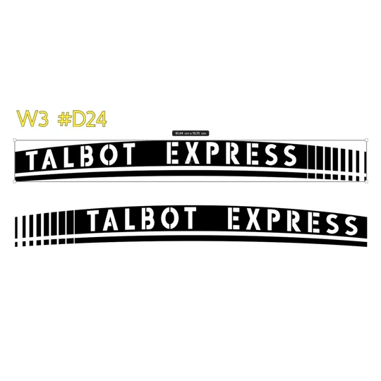 ~2 x Talbot Express With a Warped Design #D24