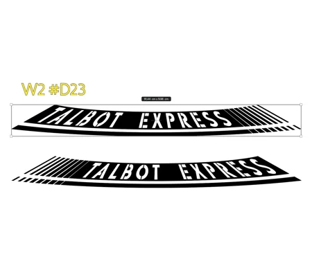 ~2 x Talbot Express With a Warped Design #D23