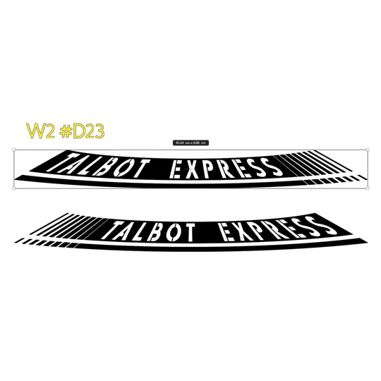 ~2 x Talbot Express With a Warped Design #D23