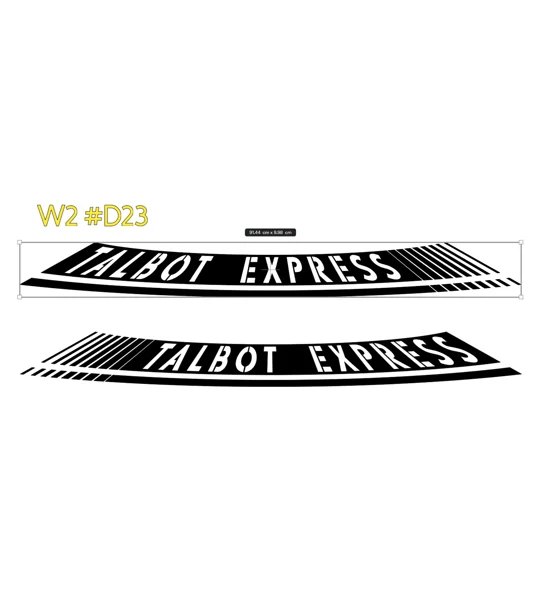~2 x Talbot Express With a Warped Design #D23