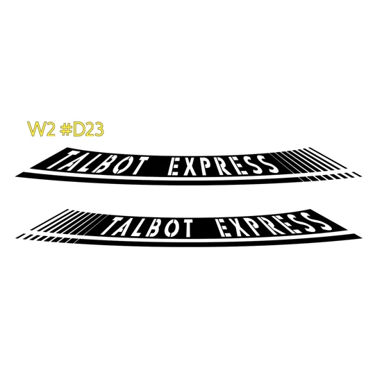 ~2 x Talbot Express With a Warped Design #D23