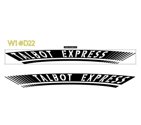 ~2 x Talbot Express With a Warped Design #D22