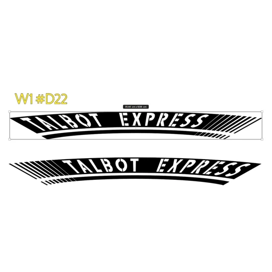 ~2 x Talbot Express With a Warped Design #D22