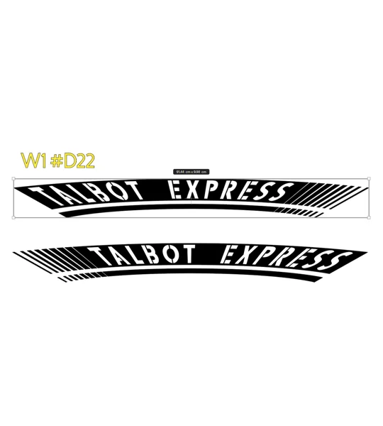 ~2 x Talbot Express With a Warped Design #D22