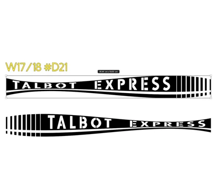 ~2 x Talbot Express With a Warped Design #D21