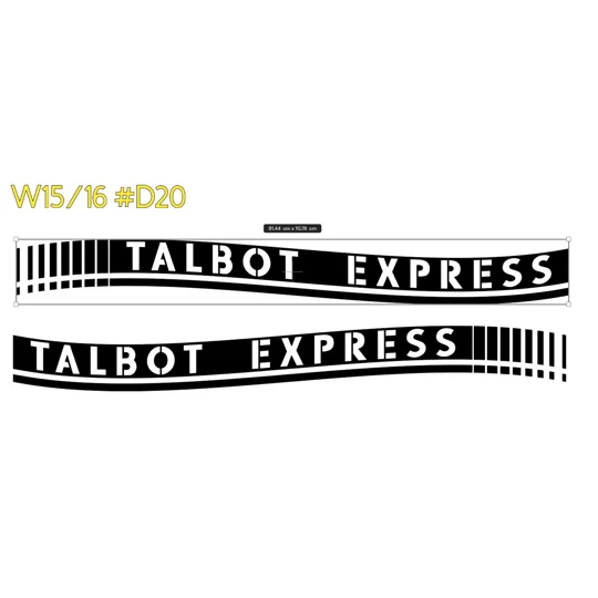 ~2 x Talbot Express With a Warped Design #D20