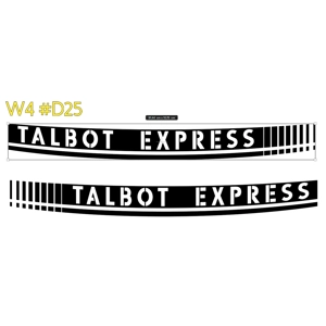 2 x Talbot Express With a Warped Design #D25