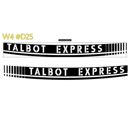 ~2 x Talbot Express With a Warped Design #D25