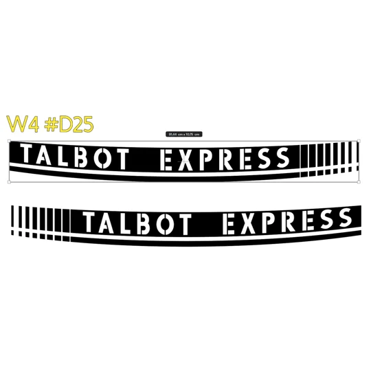 ~2 x Talbot Express With a Warped Design #D25