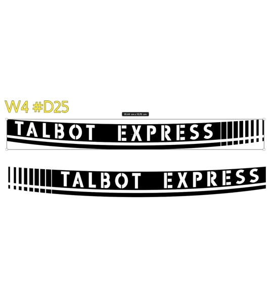~2 x Talbot Express With a Warped Design #D25