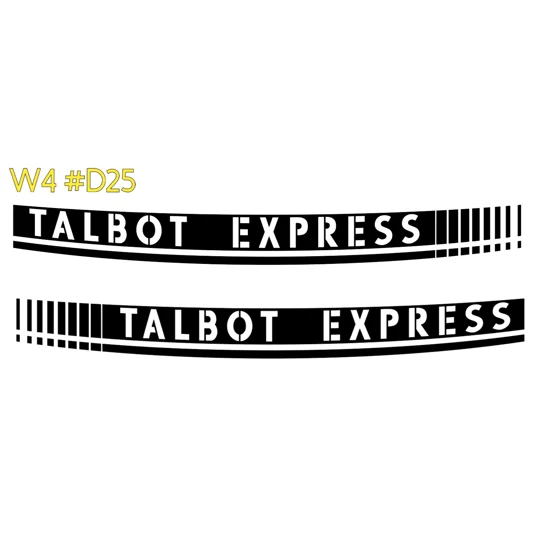 ~2 x Talbot Express With a Warped Design #D25