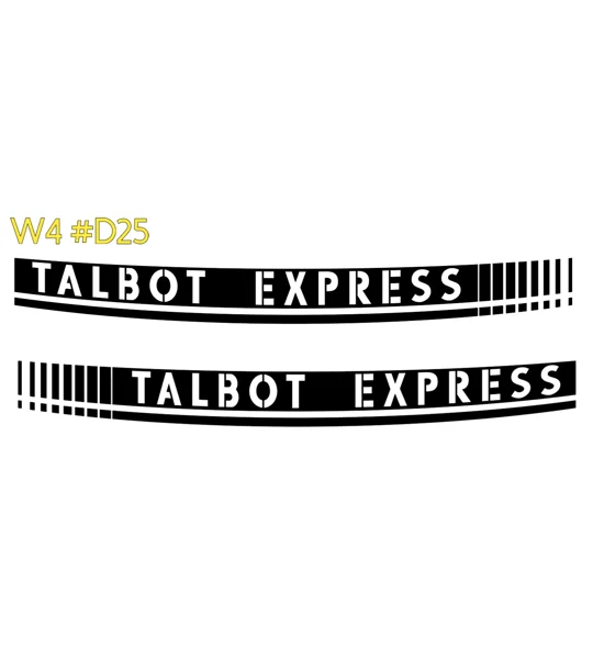 ~2 x Talbot Express With a Warped Design #D25