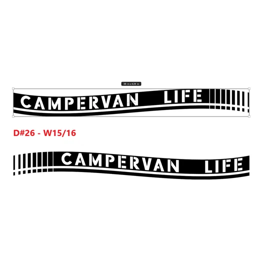 ~2 x Campervan Life With a Warped Design #D26