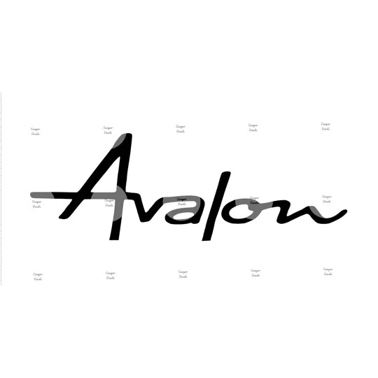 2 x Autohomes Avalon Vinyl Decal 16 Colors D1