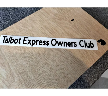 ~Talbot Express Owners Club Int or Ext Decal