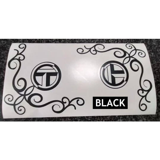 2 x Plain ELDDIS Decals 21 x 5cm