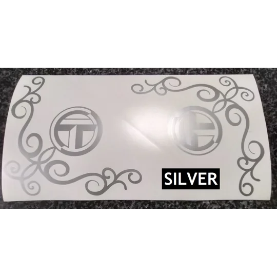 2 x Plain ELDDIS Decals 21 x 5cm
