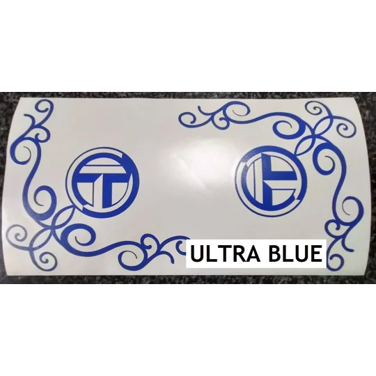 2 x Plain ELDDIS Decals 21 x 5cm