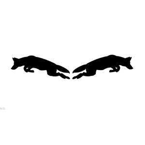 ~Pair Of Wolves Pouncing, Left & Right, 2 sizes