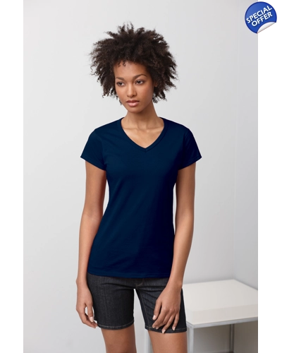 Gildan ladies 100 cotton 2025 v neck t shirt