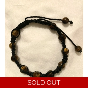 Tiger eye adjustable bracelet