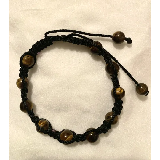 Tiger eye adjustable bracelet
