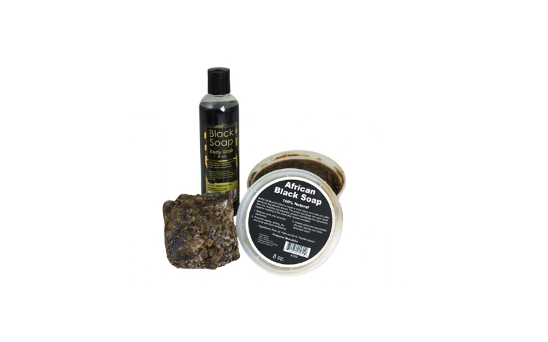 African Raw Black soap for natural skin care