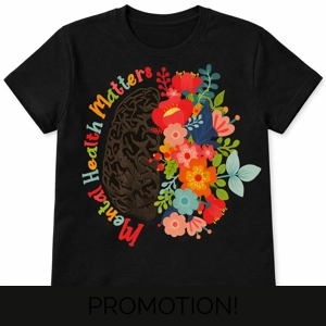 Mental health matters T-shirts Size( SM - 2XL)