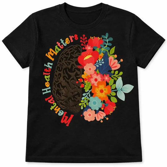 Mental health matters T-shirts Size( SM - 2XL)