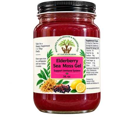 Natural Elderberry Sea Moss Gel