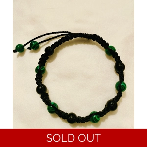 Malachite & Agate Adjustable Bracelet