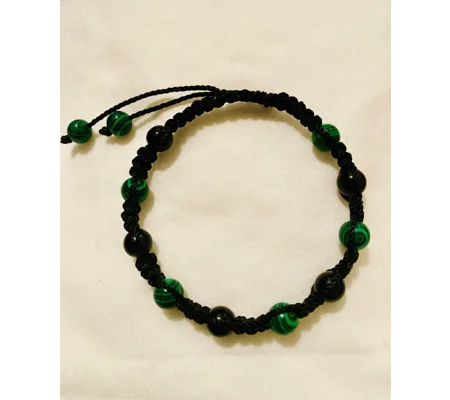 Malachite & Agate Adjustable Bracelet