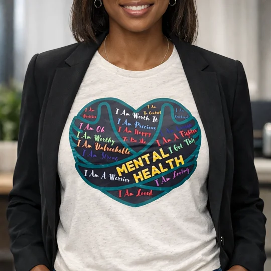 Hugs Help Heart (Mental Health) T-shirt, Size: SM-2XL