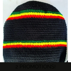 Rasta crochet hats Black