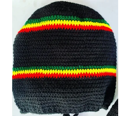 Rasta crochet hats Black