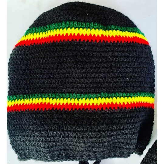 Rasta crochet hats Black