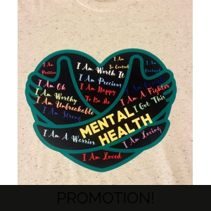 Hugs Help Heart (Mental Health) T-shirt, Size: SM-2XL