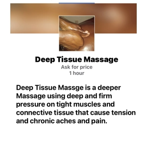 Deep tissue massage