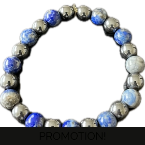 Lapis Azuli and Hematite bracelet