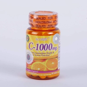 ACORBIC Vitamin C-1000mg for skin lightening (30 capsules)