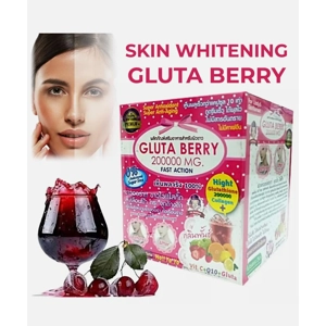 Gluta Berry 200000 mg Whitening Skin Fast action 10pcs./Box.
