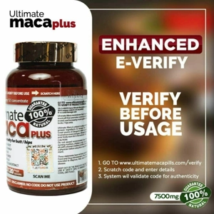 Ultimate Maca Plus 120 pills/ capsules 7500mg