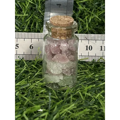 Tourmaline green and Pink in a Bottle