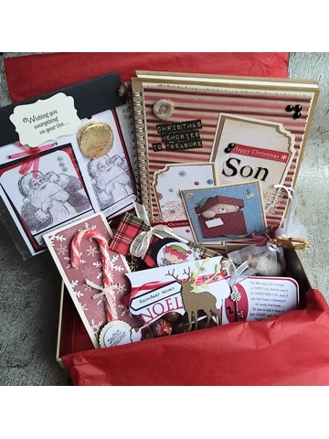 Boys Christmas Eve filled tin box